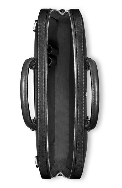 Montblanc Leather Sartorial Thin Document Case In Black