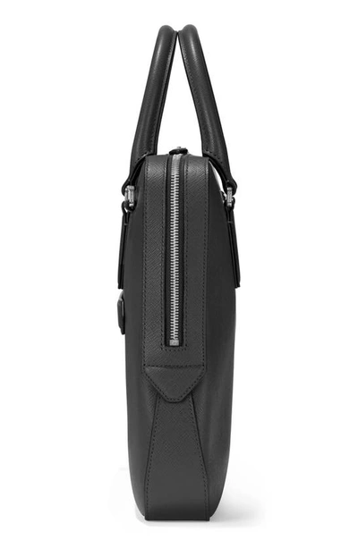 Montblanc Leather Sartorial Thin Document Case In Black