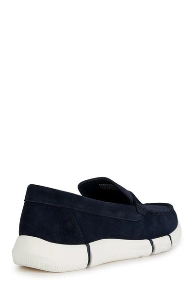 Shop Geox Adacter Penny Loafer In Navy