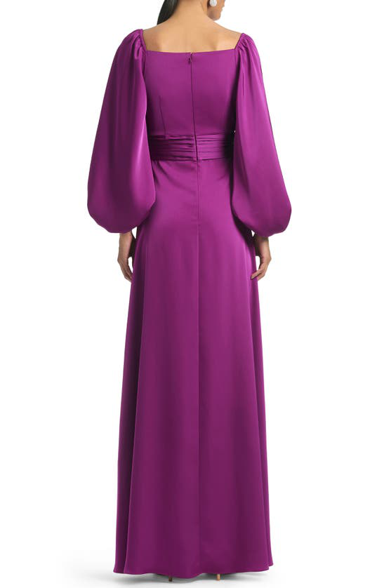 Sachin amp; Babi Bryant square-neck gown - Purple