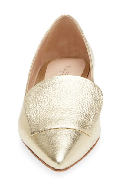 Shop Bells & Becks Lia Pointed Toe Flat In Gold