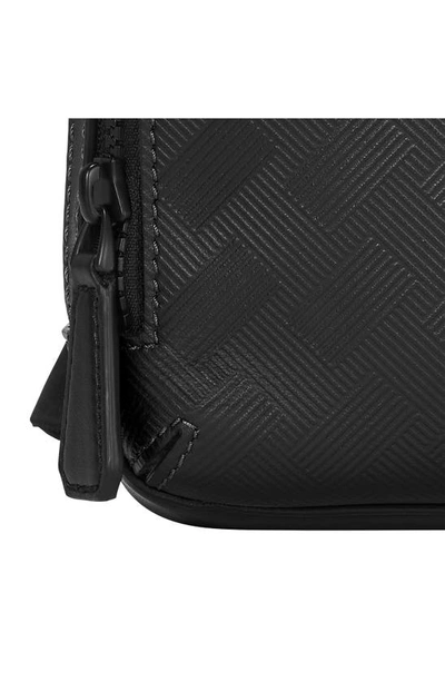 Shop Montblanc Extreme 3.0 Leather Sling Bag In Black