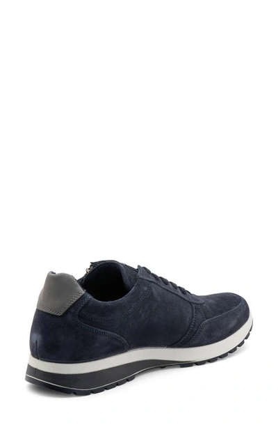 Ara Murray Zip Sneaker In Navy Suede