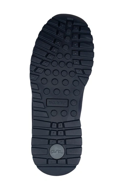 Ara Murray Zip Sneaker In Navy Suede