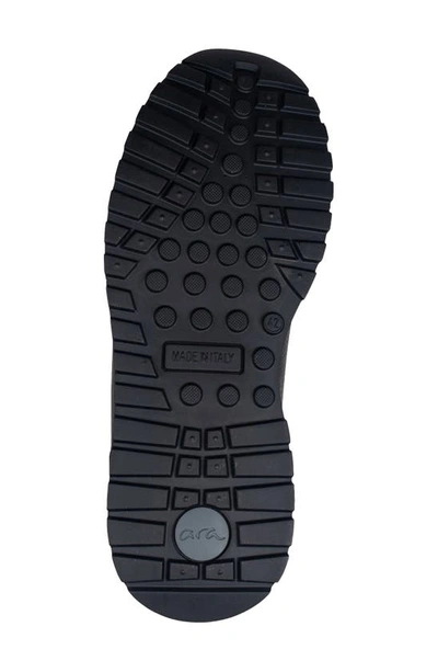 Shop Ara Murray Zip Sneaker In Black Nappa Leather