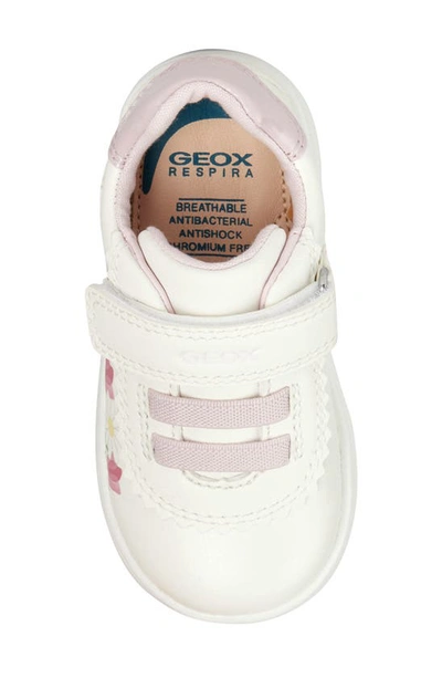 Shop Geox Kids' Dj Rock Sneaker In White/ Multicolor