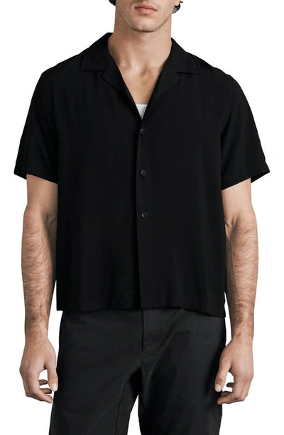 Rag & Bone Black Avery Shirt In Blk