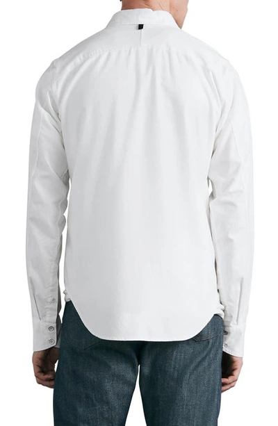 Rag & Bone Icons Zac 365 Slim-fit Cotton-poplin Shirt In Wht