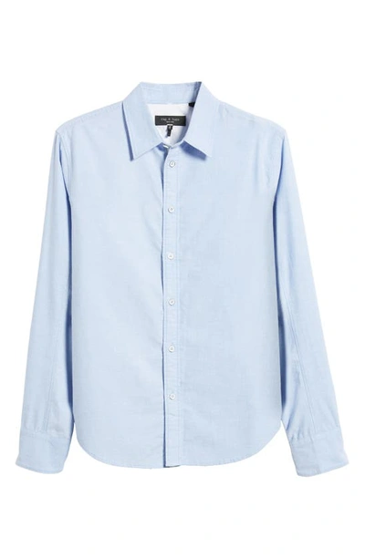 Rag & Bone Icons Fit 2 Slim Fit Engineered Button-up Shirt In Bluoxford