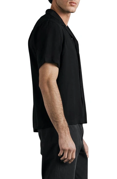 Rag & Bone Black Avery Shirt In Blk