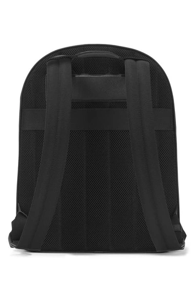 Shop Montblanc Small Sartorial Leather Backpack In Black