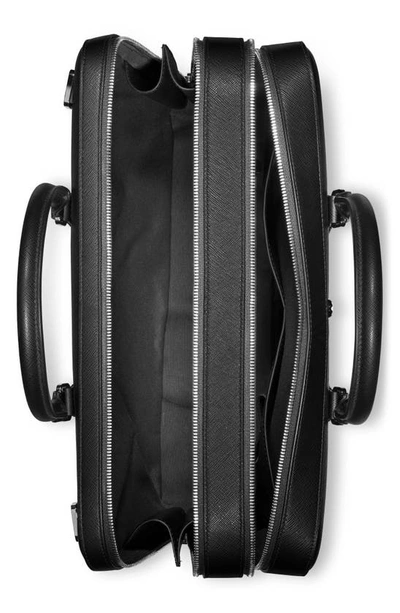 Montblanc Leather Sartorial Thin Document Case In Black