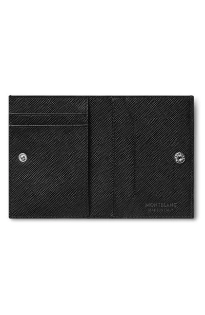 Montblanc Mini Sartorial Leather Bifold Wallet In Black