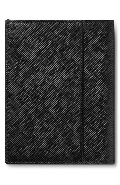 Montblanc Mini Sartorial Leather Bifold Wallet In Black