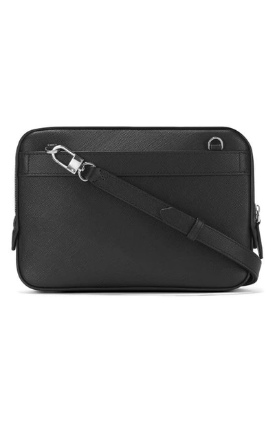 Shop Montblanc Sartorial Mini Messenger Bag In Black