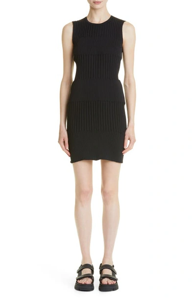 Cfcl Fluted 3 Sleeveless Mini Sweater Dress In Black | ModeSens