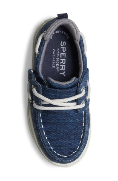 Shop Sperry Kids' Sea Ketch Jr Washable Slip-on Shoe In Blue
