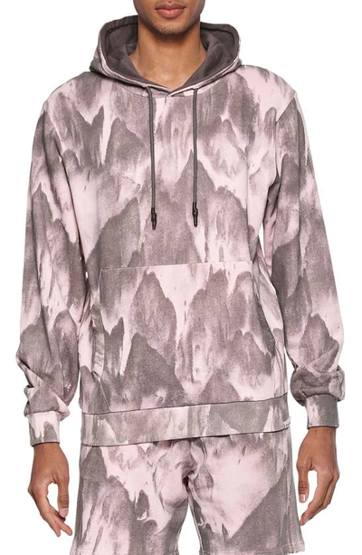 Shop Elevenparis Marble Dye Hoodie In Light Lilac Marble