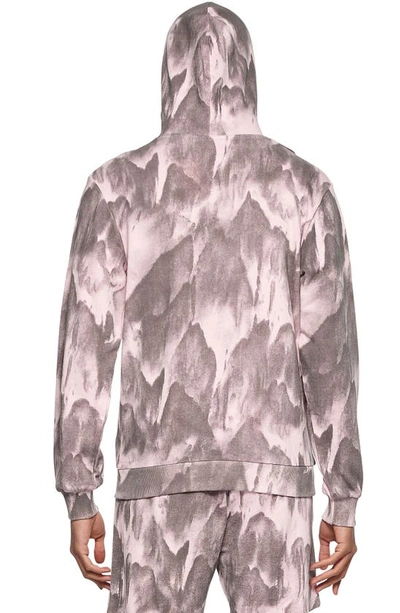 Shop Elevenparis Marble Dye Hoodie In Light Lilac Marble