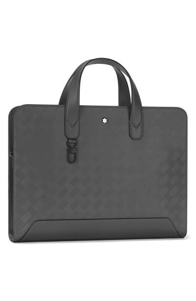 Shop Montblanc Extreme 3.0 Leather Briefcase In Grey