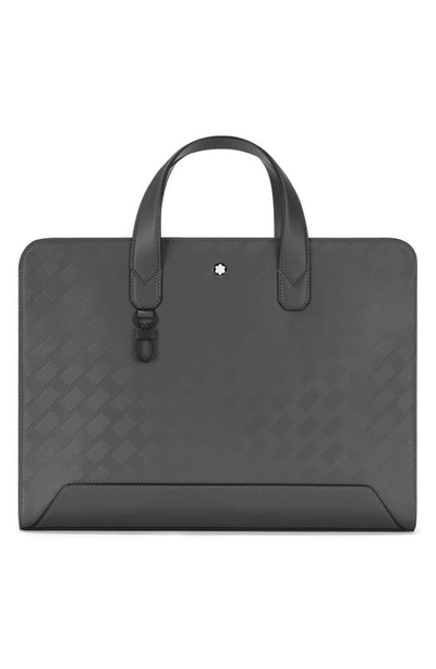 Shop Montblanc Extreme 3.0 Leather Briefcase In Grey