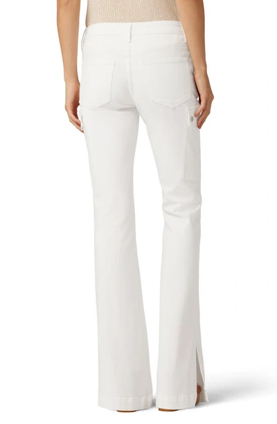 Shop Joe's The Frankie Mid Rise Cargo Bootcut Jeans In White
