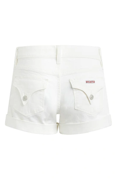 Shop Hudson Croxley Rolled Hem Denim Shorts In White