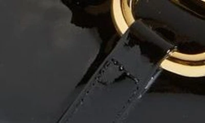 Shop Jeffrey Campbell Nakita Pointed Toe Slingback Pump In Black Patent Gold
