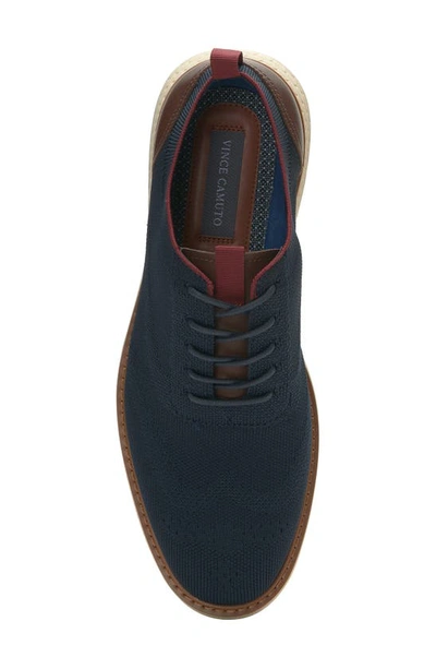 Shop Vince Camuto Staan Knit Oxford Sneaker In Eclipse/ Chili