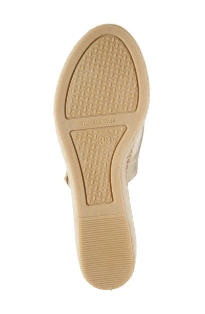 Toni Pons Ivonne Espadrille Platform Wedge Slide Sandal In Plati/platinum