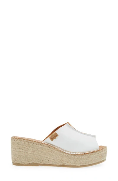 Shop Toni Pons Ivonne Espadrille Platform Wedge Slide Sandal In Blanc/white