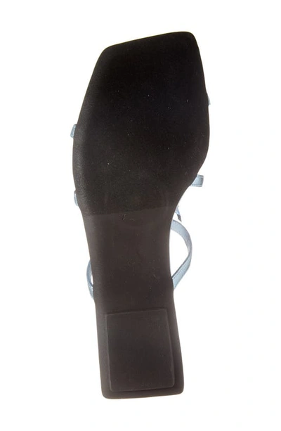 Shop Jeffrey Campbell Crystalize Slide Sandal In Blue Patent
