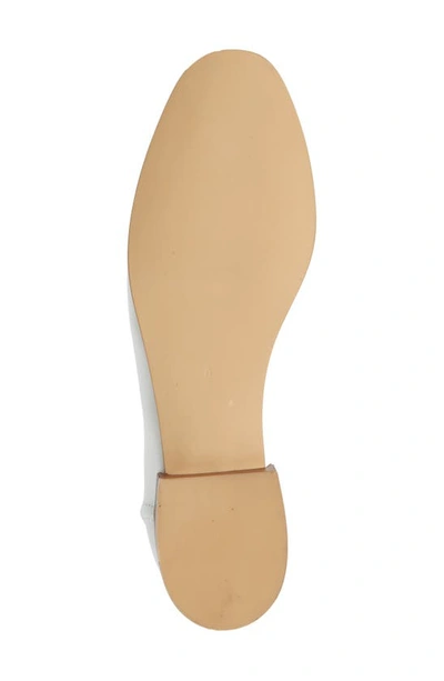 Shop Jeffrey Campbell Velviteen Bit Loafer In White Tan Stack Gold