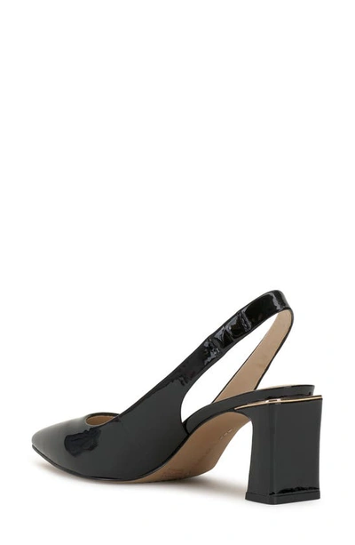 Vince Camuto Hamden Slingback Pointed Toe Pump In Black Patent