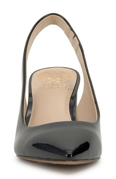 Vince Camuto Hamden Slingback Pointed Toe Pump In Black Patent