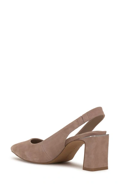 Shop Vince Camuto Hamden Pointed Toe Slingback Pump In Truffle Taupe