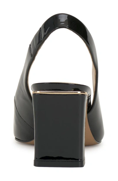 Vince Camuto Hamden Slingback Pointed Toe Pump In Black Patent