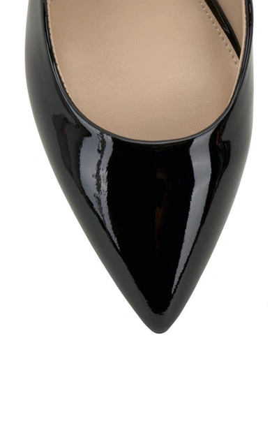 Vince Camuto Hamden Slingback Pointed Toe Pump In Black Patent