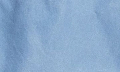 Vintage Summer Solid Washed Water Repellent Swim Trunks In Blue
