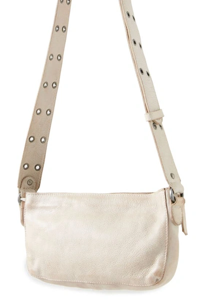 Free People Wade Sling Leather Shoulder Bag In Mineral
