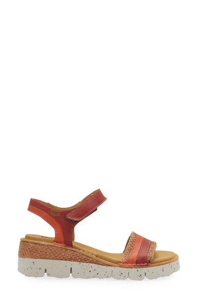Shop On Foot Catalina Wedge Sandal In Teja Red Combo