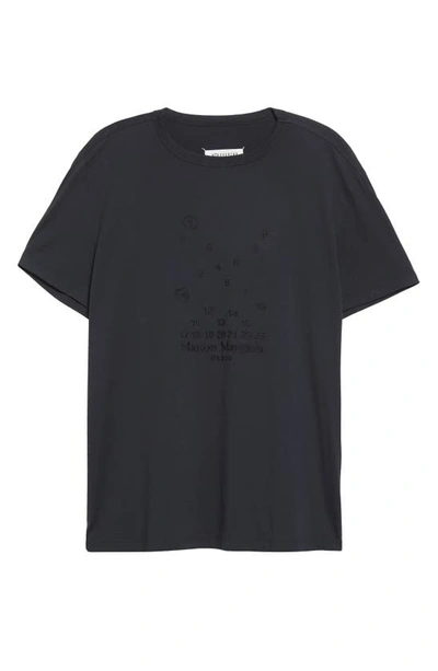 Shop Maison Margiela Number Logo Cotton T-shirt In Charcoal