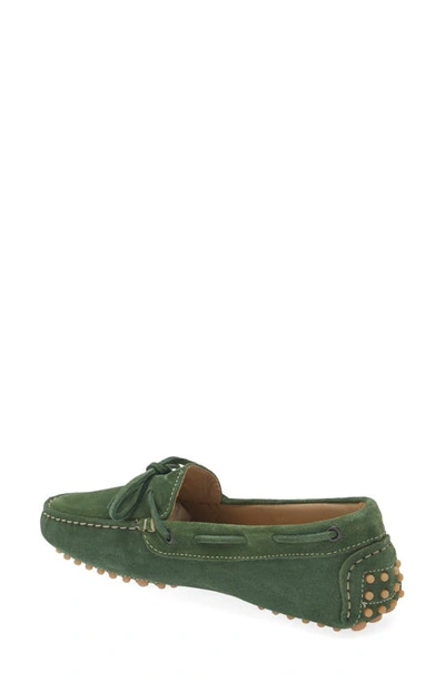 Ann Mashburn Driving Loafer In Leaf Suede