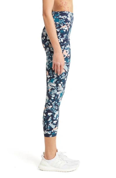 Shop Sweaty Betty Power Pocket Workout 7/8 Leggings In Pink Floral Collage Print