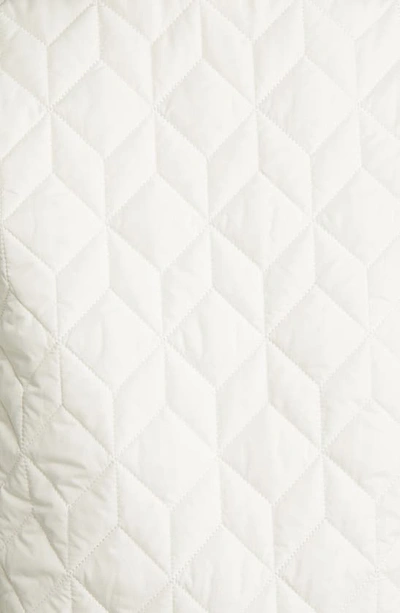 Ilse Jacobsen Isle Jacobsen Long Quilted Jacket In Milk Creme