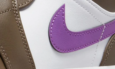 Jordan Nike Air  1 Low Sneaker In Palomino/ Wild Berry/ White