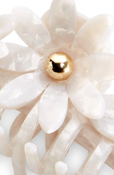 Lele Sadoughi Petunia Claw Hair Clip In Mother Of Pearl