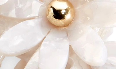 Lele Sadoughi Petunia Claw Hair Clip In Mother Of Pearl