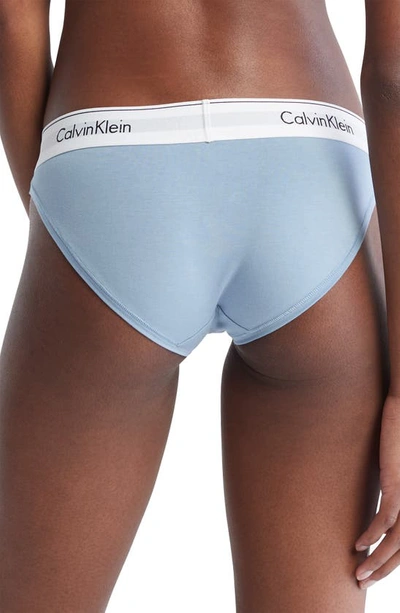 Shop Calvin Klein Modern Cotton Bikini In Iceland Blue