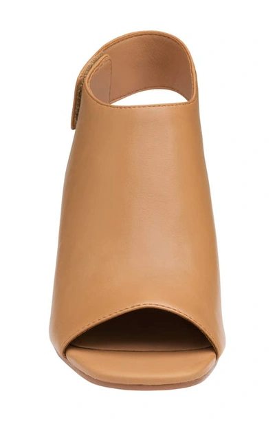Johnston & Murphy Evelyn Open Toe Sandal Bootie In Tan Glove
